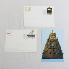 Lot Of 3 Sweden Post Kort Postal Stationery Cards 1976-1978 FDC Cancel