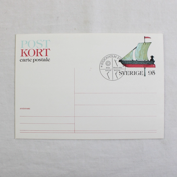 Lot Of 3 Sweden Post Kort Postal Stationery Cards 1976-1978 FDC Cancel