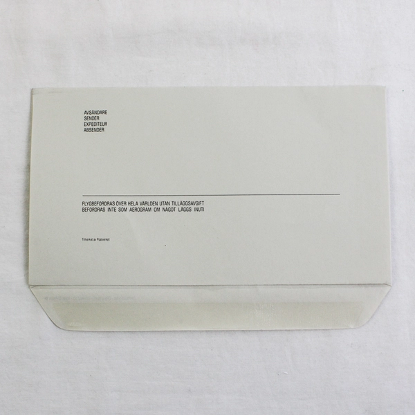 Sweden Par Avion Flygpost Aerogram Cover 1977 Weather Flag FDC Cancel