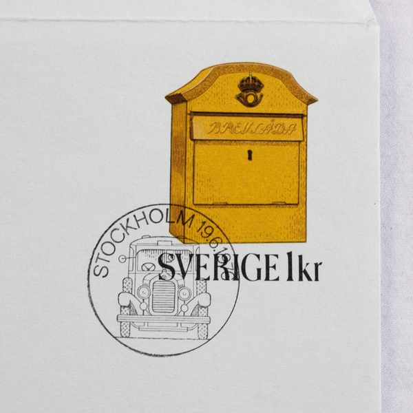 Sweden Post Brev Letter Sheet FDC Cancel 1976