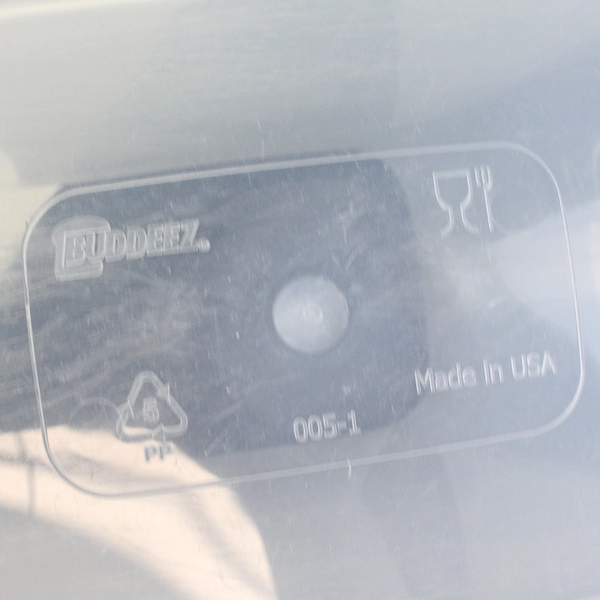 Buddeez Clear Plastic Cereal Dispenser 005-1 Food Storage Container