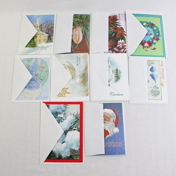 Lot of 34 Christmas Greeting Cards with Envelopes