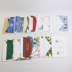 Lot of 32 Christmas Greeting Cards with Envelopes