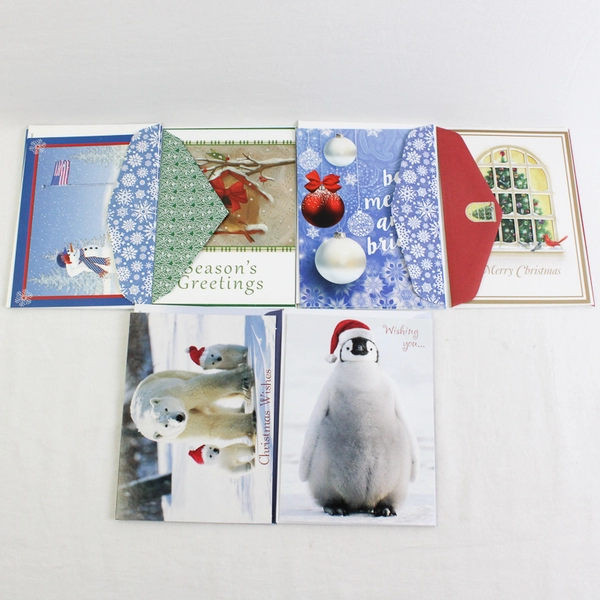Lot of 40 Christmas Greeting Cards with Envelopes UNUSED
