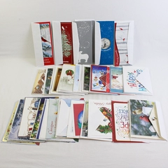 Lot of 65 Christmas Greeting Cards with Envelopes