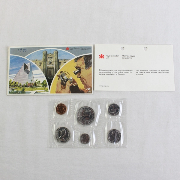1980 Royal Canadian Mint Uncirculated Coin Set