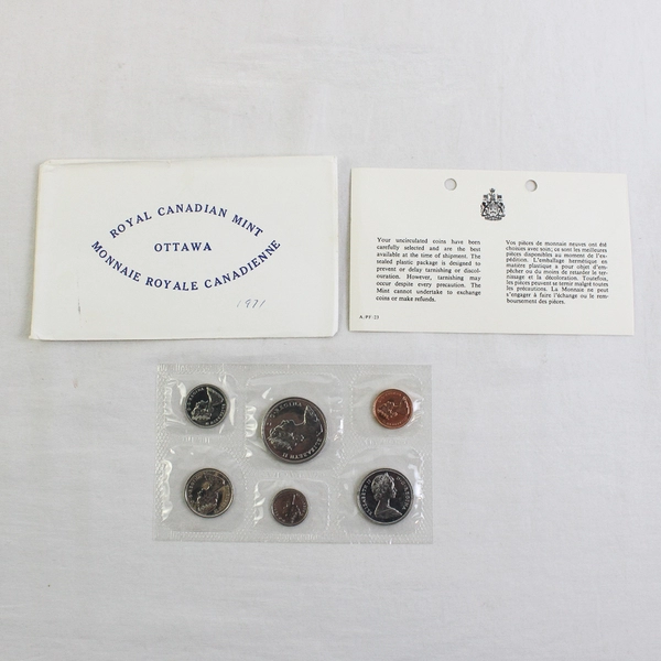 1971 Royal Canadian Mint Uncirculated Coin Set