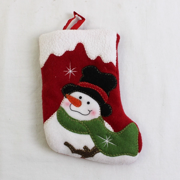 Lot of 2 Christmas Snowmen Stockings Polyester Target