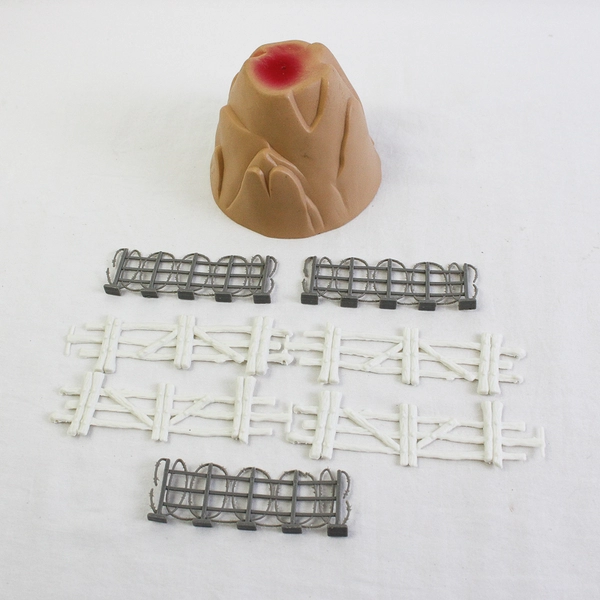 67 Piece Lot Tan Plastic Toy Soldiers and Accessories