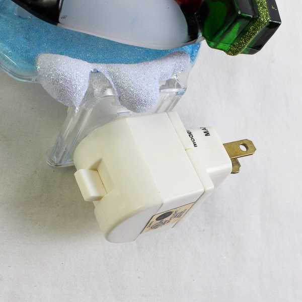 Unbranded Penguin W/ Candy Cane & Present Night Light Plug In Tested Works