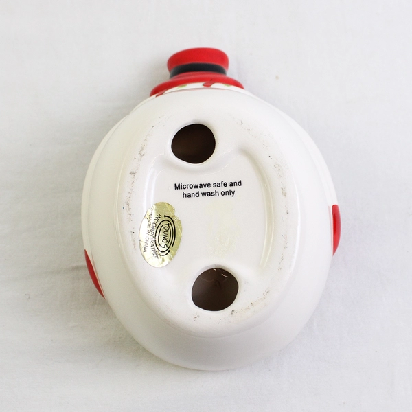 Youngs Inc Ceramic Snowman Soap Dish/Tray Holiday Festive 6" Long