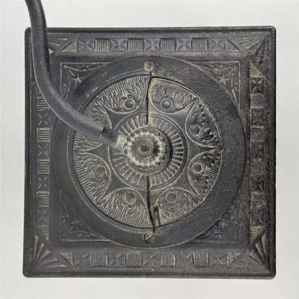 Antique Manual Hand Crank Coffee Grinder Mill With Drawer Wood & Cast Iron 