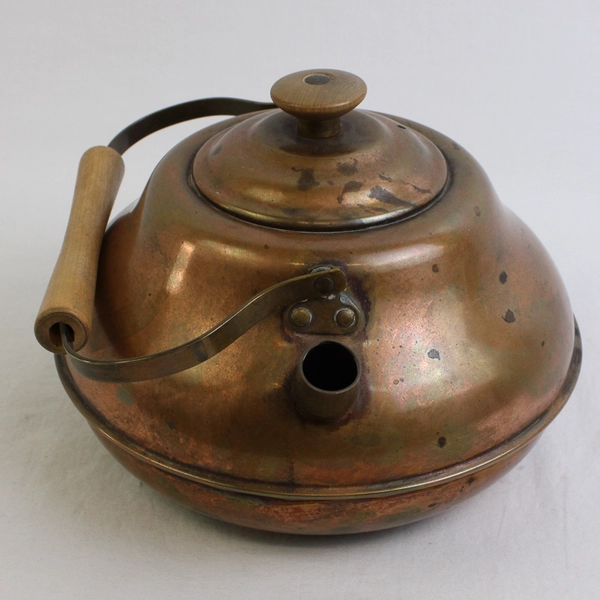 Sparta Minneapolis Copper Tea Kettle W/ Wooden Handle 2 Qt