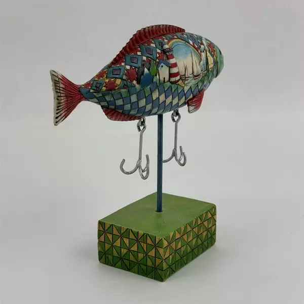 2005 Enesco Jim Shore Heartwood Creek Fishing for Rainbows Collectible Figurine