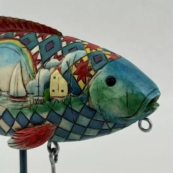 2005 Enesco Jim Shore Heartwood Creek Fishing for Rainbows Collectible Figurine