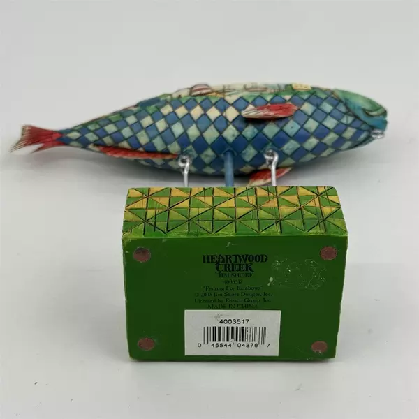 2005 Enesco Jim Shore Heartwood Creek Fishing for Rainbows Collectible Figurine