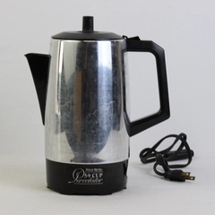 Vintage West Bend Percolator Coffee Maker 5-9 Cups With Cord # 54129