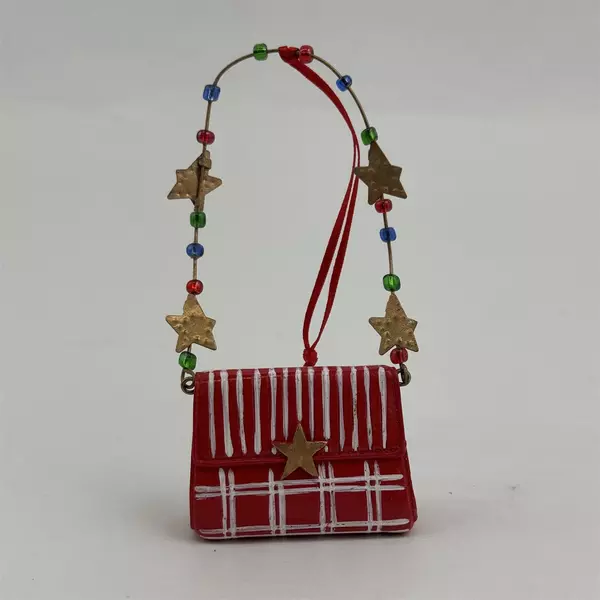 Department 56 Lollysticks by Kym Bowles Red Purse Ornament 56.07685 NIB