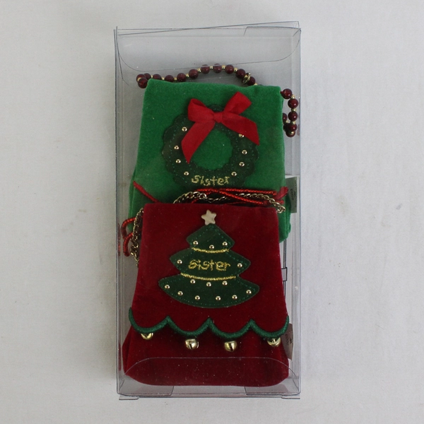 Hallmark 2003 Sister to Sister Give One Keep One Christmas Ornaments