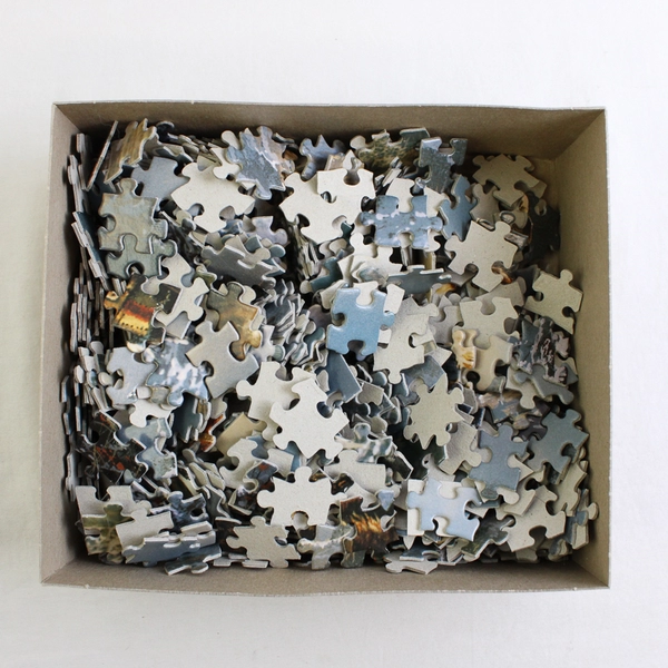 RoseArt 750 Pcs Castle Rock Elk Trek Jigsaw Puzzle 2003 Complete