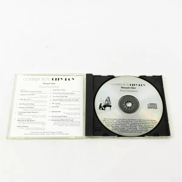 Newell Oler - Country Boy City Boy CD Apr 1998 Nome Company Of Dallas