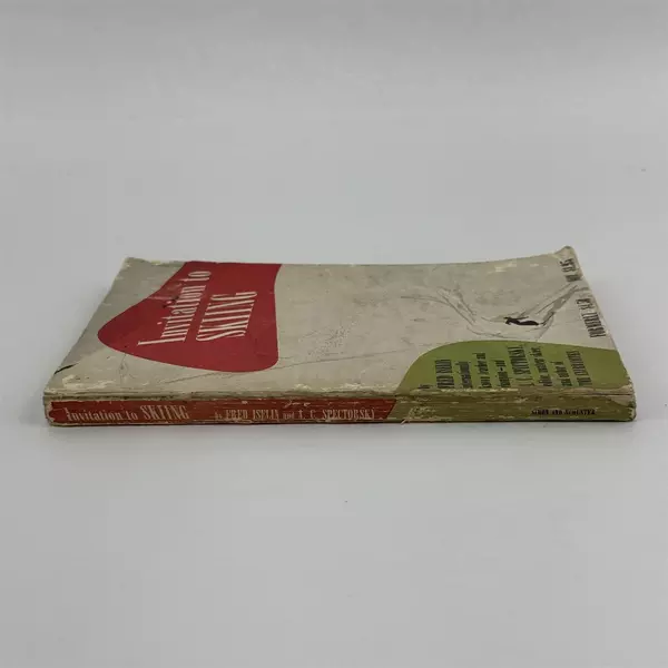 Invitation to Skiing Fred Iselin 1947 Downhill Slalom Race Ski Terms Phrases 