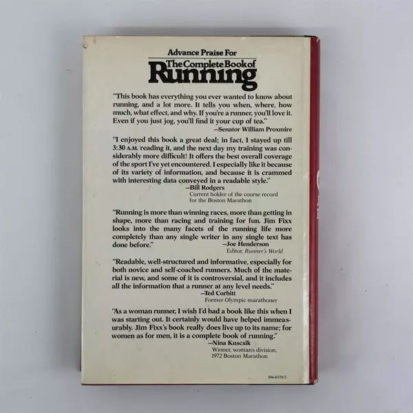 Complete Book of Running by James F. Fixx 1977, Hardcover