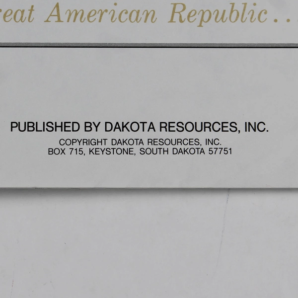 Mount Rushmore Memorial Shrine of Democracy Vintage 1980s Souvenir Booklet