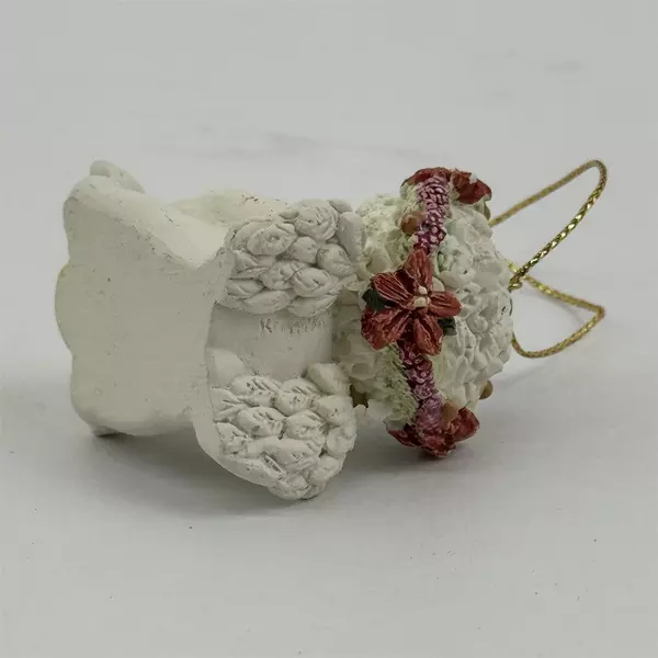 Vintage 1994 Cast Art Dreamsicles Christmas Ornament Angel Poinsettia