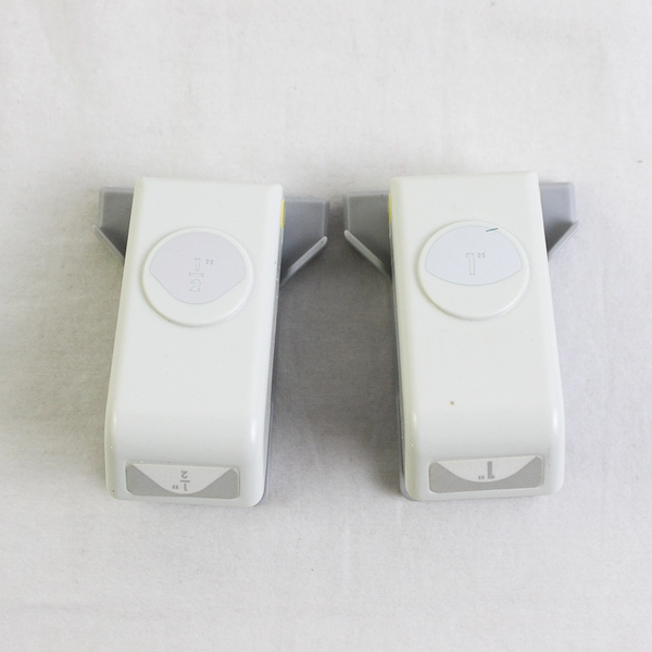 Lot of 2 EK 1/2" and 1" Paper Punch Scalloped Shape