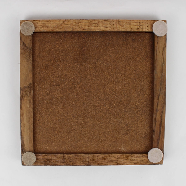 Unbranded Square Wood/Tile Watercolor Style Kitchen Trivets 9.5" X 9.5"