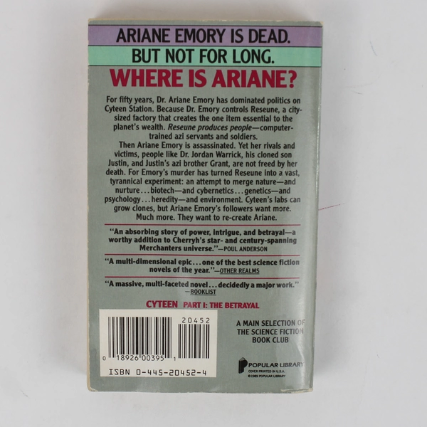 Cyteen The Betrayal by C J Cherryh 1989 Paperback Good