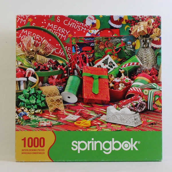 Its A Wrap 1000 Piece Christmas Jigsaw Puzzle Springbok, Complete 2009
