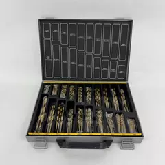 128 Piece Mastergrip Titanium Drill Bit Set With Metal Case