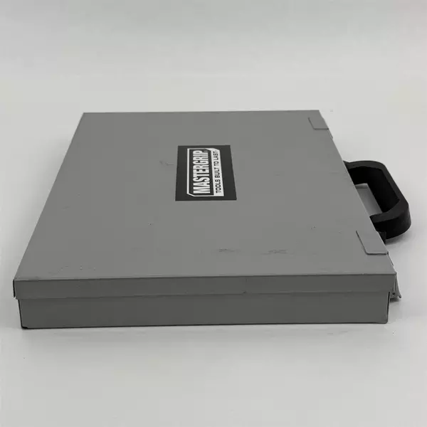 128 Piece Mastergrip Titanium Drill Bit Set With Metal Case