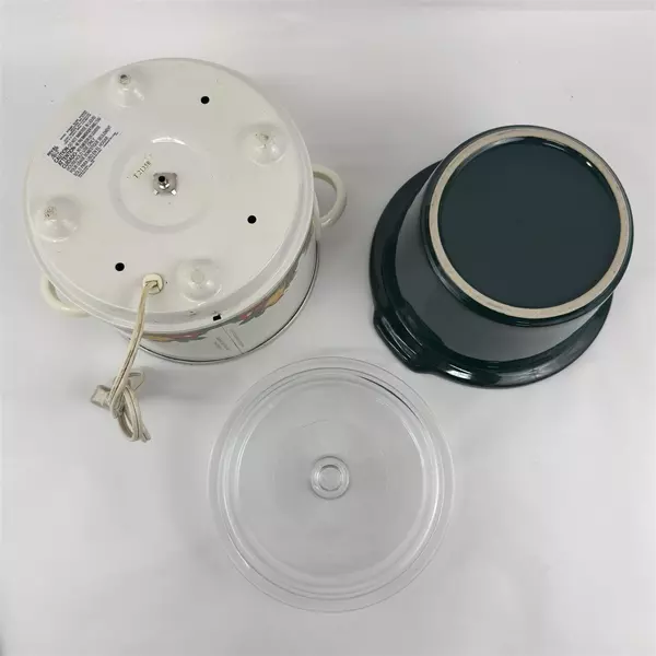 Rival 3 QT Crock Pot Slow Cooker Model SCR300 W/ Fruit Pattern Tested Works