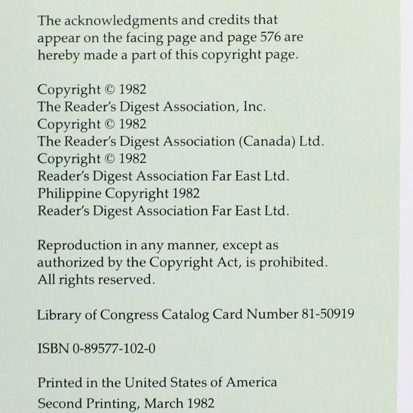 Reader’s Digest North American Wildlife Illustrated Guide 1982 Hardcover DJ