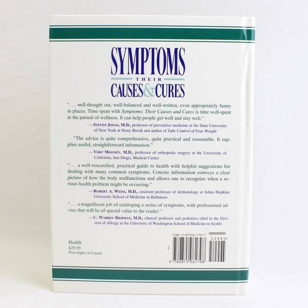 Symptoms Their Causes & Cures From Prevention Magazine Health Books 1994 HC