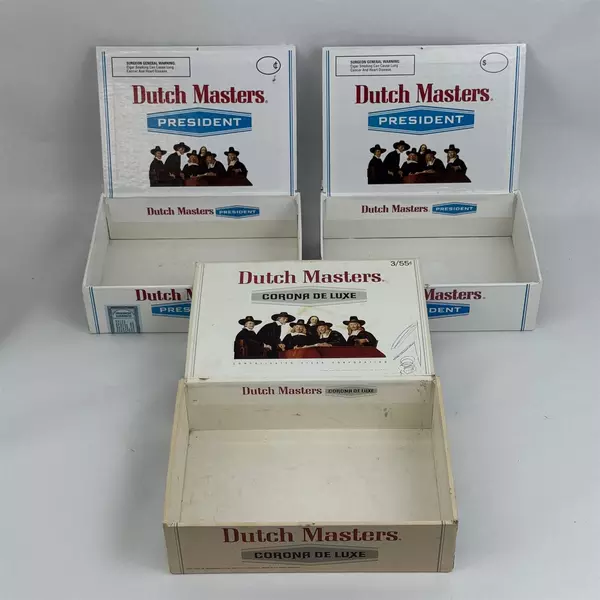 Lot of 3 Vintage Dutch Masters Cigar Boxes