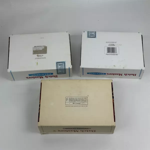 Lot of 3 Vintage Dutch Masters Cigar Boxes
