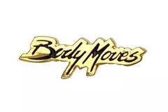 Body Moves Lapel Pin by The Artiss Ltd Black & Gold Pre-Owned