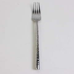 Michael Lloyd 18/8 Stainless Steel Solid Dinner Fork Boulder Pattern 8 Inches