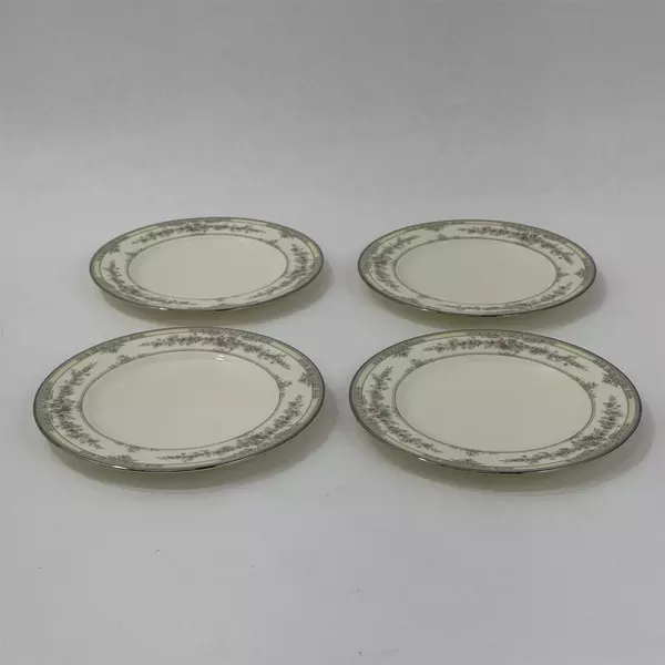 Set of 4 Noritake Shenandoah Bone China #9729 Bread Plates 6.25 Inch