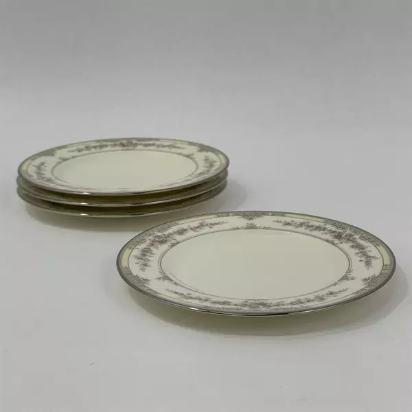 Set of 4 Noritake Shenandoah Bone China #9729 Bread Plates 6.25 Inch