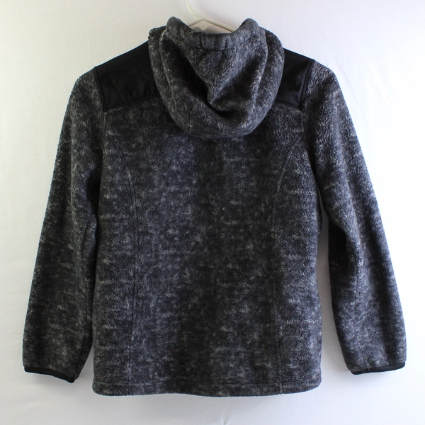 32 Degrees Juniors M 10-12 Black/Pink Full Zip Hooded Fleece Jacket