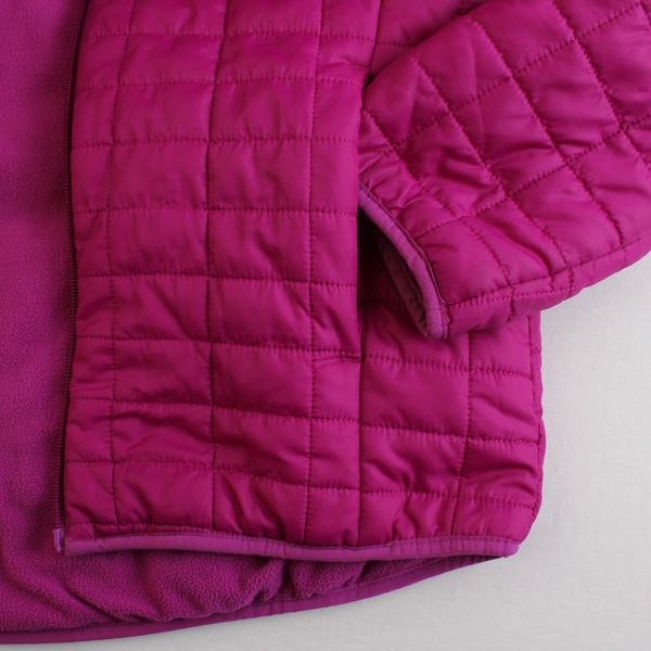 Cat & Jack Youth XL (14) Berry Purple Hooded Full Zip Up Puffer Jacket