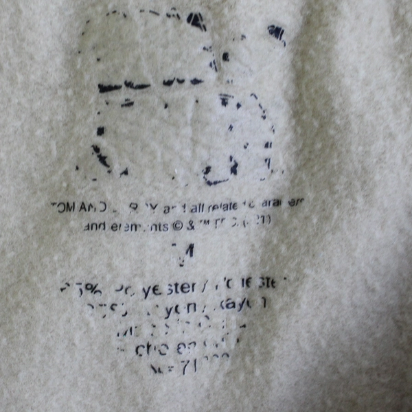 Tom and Jerry Women's M Beige "Best Friends Forever" Graphic Pullover Sweater