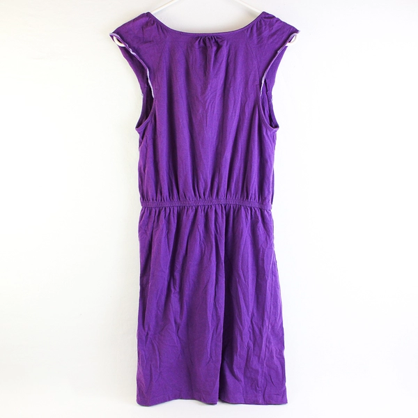 Old Navy Purple Knee-Length Sleeveless Blouson Dress Women's Size Medium