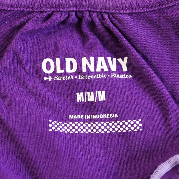 Old Navy Purple Knee-Length Sleeveless Blouson Dress Women's Size Medium