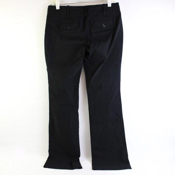 Have & Have Button Accent Solid Black Wide-Leg Pants Junior's Size 9